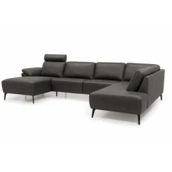 Roskilde Hjørnesofa med chaiselong Sort - Venstrevendt