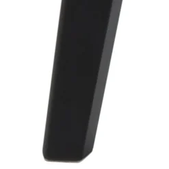 Roxby Spisebord acryl lak egefiner, Stel mat sort Ø105cm