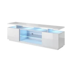 RTV Stand EVA Hvid Højglans/Hvid Højglans