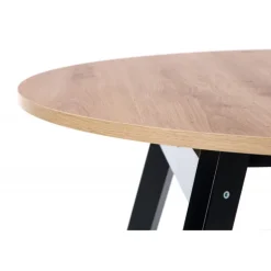 RUBEN Rundt spisebord med udræk 102cm udvides til 142cm - Håndværksegetræ