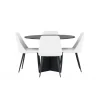 Rundt Spisebordssæt Bootcut med stole Night - Sort og Hvid