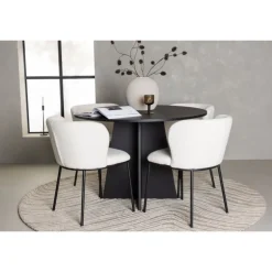 Rundt Spisebordssæt Bootcut med stolene Edina