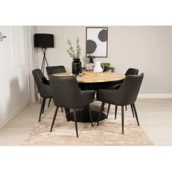 Rundt Spisebordssæt Cirebon med Komfort Stole
