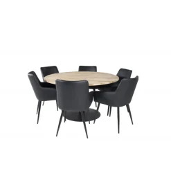 Rundt Spisebordssæt Cirebon med Komfort Stole