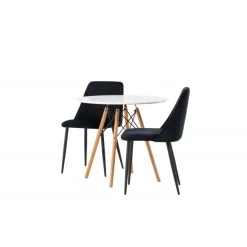 Rundt Spisebordssæt Danburi med stole Night