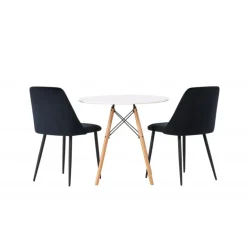 Rundt Spisebordssæt Danburi med stole Night