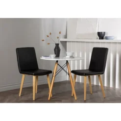 Rundt Spisebordssæt Danburi med Today stole - Sort og Hvid