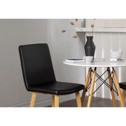 Rundt Spisebordssæt Danburi med Today stole - Sort og Hvid