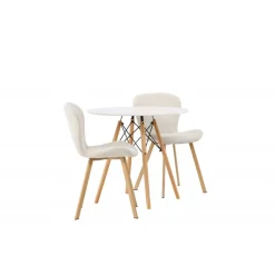 Rundt Spisebordssæt Danburi med stole Lilja