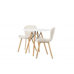 Rundt Spisebordssæt Danburi med stole Lilja