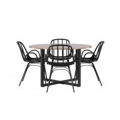 Rundt Spisebordssæt Durango med stole Dyron
