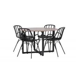 Rundt Spisebordssæt Durango med stole Dyron