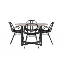 Rundt Spisebordssæt Durango med stole Dyron