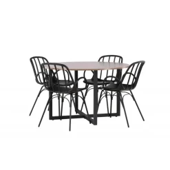 Rundt Spisebordssæt Durango med stole Dyron