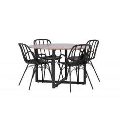 Rundt Spisebordssæt Durango med stole Dyron