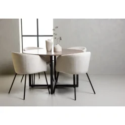 Rundt Spisebordssæt Durango med stole Berit