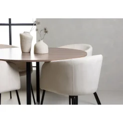 Rundt Spisebordssæt Durango med stole Berit