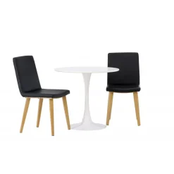 Rundt Spisebordssæt Hamden med 2 stole Today