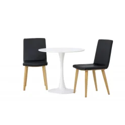 Rundt Spisebordssæt Hamden med 2 stole Today