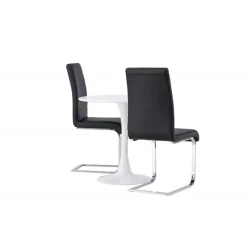 Rundt Spisebordssæt Hamden med 2 stole Tempo