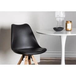 Rundt Spisebordssæt Hamden med 2 stole Zeno