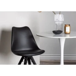 Rundt Spisebordssæt Hamden med 2 stole Zeno