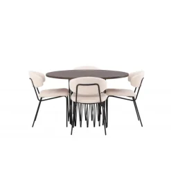 Rundt Spisebordssæt i Sten