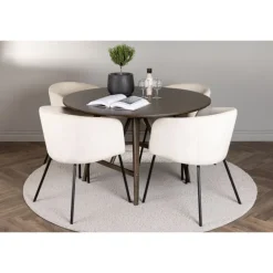 Rundt Spisebordssæt Kaseindon med stolene Berit