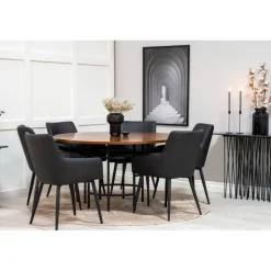 Rundt Spisebordssæt København med stole Comfort
