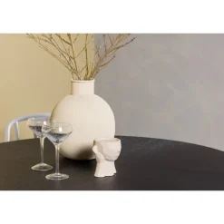 Rundt Spisebordssæt København med Dyron stole - Sort og Gråbeige