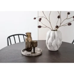 Rundt Spisebordssæt København med Dyron stole - Sort og Mocca