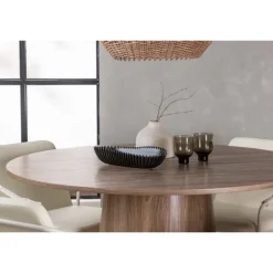 Rundt Spisebordssæt Lanzo med stole Tvist