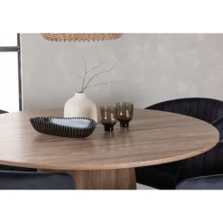 Rundt Spisebordssæt Lanzo med stole Selma