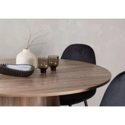 Rundt Spisebordssæt Lanzo med stole Polar