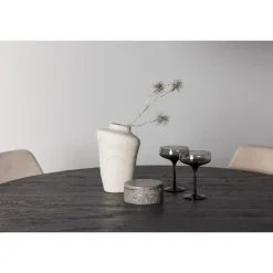 Rundt Spisebordssæt Lanzo med stole Night - Sort og Brun