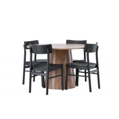 Rundt Spisebordssæt Lanzo med Montros stole