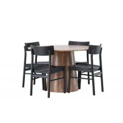 Rundt Spisebordssæt Lanzo med Montros stole