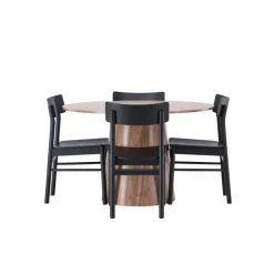 Rundt Spisebordssæt Lanzo med Montros stole