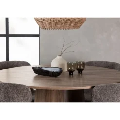 Rundt Spisebordssæt Lanzo med Modesto stole