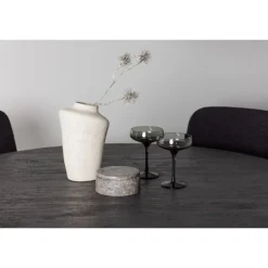 Rundt Spisebordssæt Lanzo med stole Yesterday - Sort