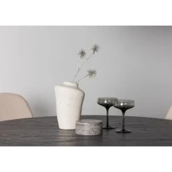 Rundt Spisebordssæt Lanzo med Polar stole - Beige og Sort