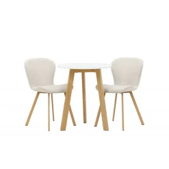 Rundt Spisebordssæt Leonora med 2 x Lilja spisebordstole