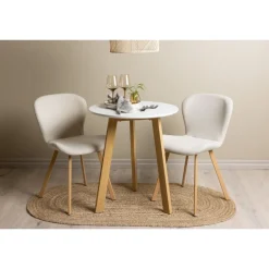 Rundt Spisebordssæt Leonora med 2 x Lilja spisebordstole