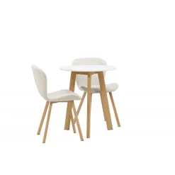 Rundt Spisebordssæt Leonora med 2 x Lilja spisebordstole