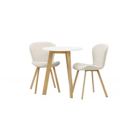 Rundt Spisebordssæt Leonora med 2 x Lilja spisebordstole