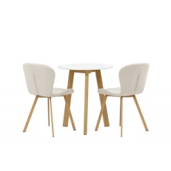 Rundt Spisebordssæt Leonora med 2 x Lilja spisebordstole