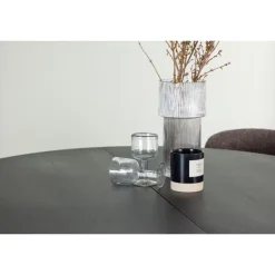 Rundt Spisebordssæt Matilda med stole Modesto - Sort og Mørkegrå