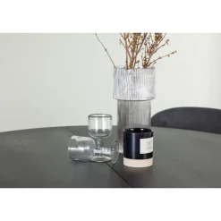 Rundt Spisebordssæt Matilda med stole Lilja - Sort og Grå