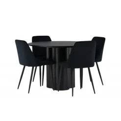 Rundt Spisebordssæt Olivia med stole Night