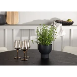 Rundt Spisebordssæt Olivia med Tvist stole - Beige og Sort